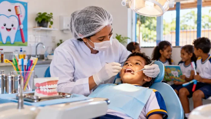 Sorriso Curumim retoma atendimento odontológico em escolas de Porto Velho