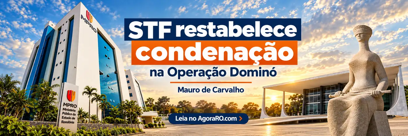 Composição editorial sobre decisão do STF que restabeleceu condenação ligada à Operação Dominó