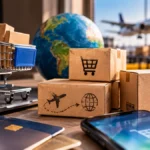 Fim da “taxa das blusinhas” vira lei, mas imposto federal já estava zerado desde maio Compras internacionais com pacotes, carrinho de compra, smartphone e transporte aéreo