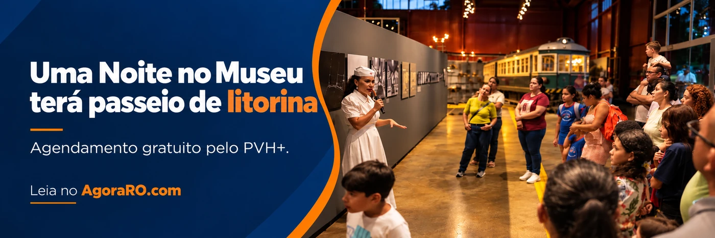 Uma Noite no Museu terá passeio de litorina na Madeira-Mamoré em Porto Velho