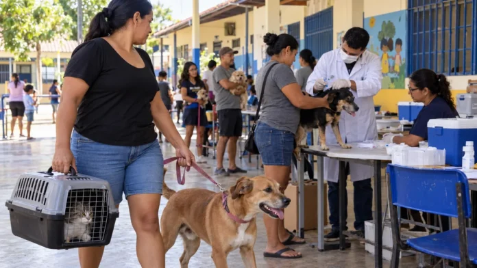 vacinação antirrábica gratuita para cães e gatos em Porto Velho