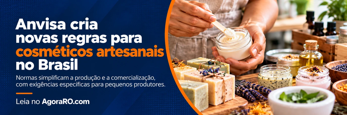 Arte sobre regulamentação de cosméticos artesanais e pequenos produtores