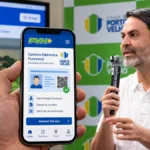 Porto Velho libera carteira funcional digital gratuita; veja quem pode emitir e como solicitar Carteira funcional digital de Porto Velho ilustrada em celular com interface PVH+ e apresentação institucional