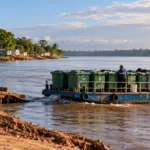 Porto Velho discute novo modelo para coleta de lixo no Baixo Madeira com estações de transbordo Coleta de lixo no Baixo Madeira enfrenta desafios de logística fluvial em Porto Velho