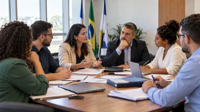 Comitê contra trabalho infantil ilustrado por reunião de representantes da rede de proteção em Porto Velho.