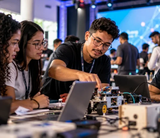 Conexão Tech.RO terá mais de 40 atividades em Porto Velho; inscrições seguem abertas Participantes em atividade de tecnologia ilustram o Conexão Tech.RO em Porto Velho