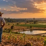 El Niño no agro: veja 6 cuidados para a safra em Rondônia El Niño no agro em Rondônia com produtor diante de lavoura e cenário de estiagem