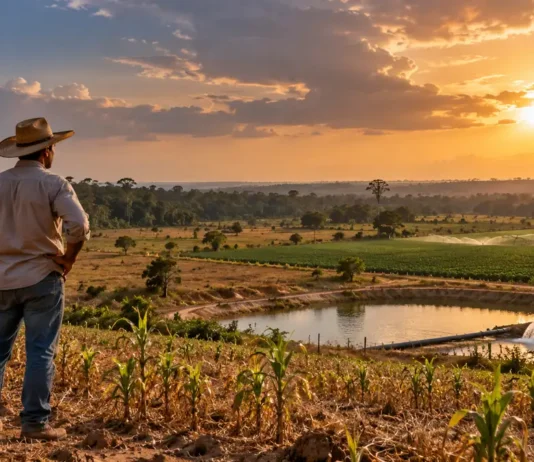 El Niño no agro: veja 6 cuidados para a safra em Rondônia El Niño no agro em Rondônia com produtor diante de lavoura e cenário de estiagem