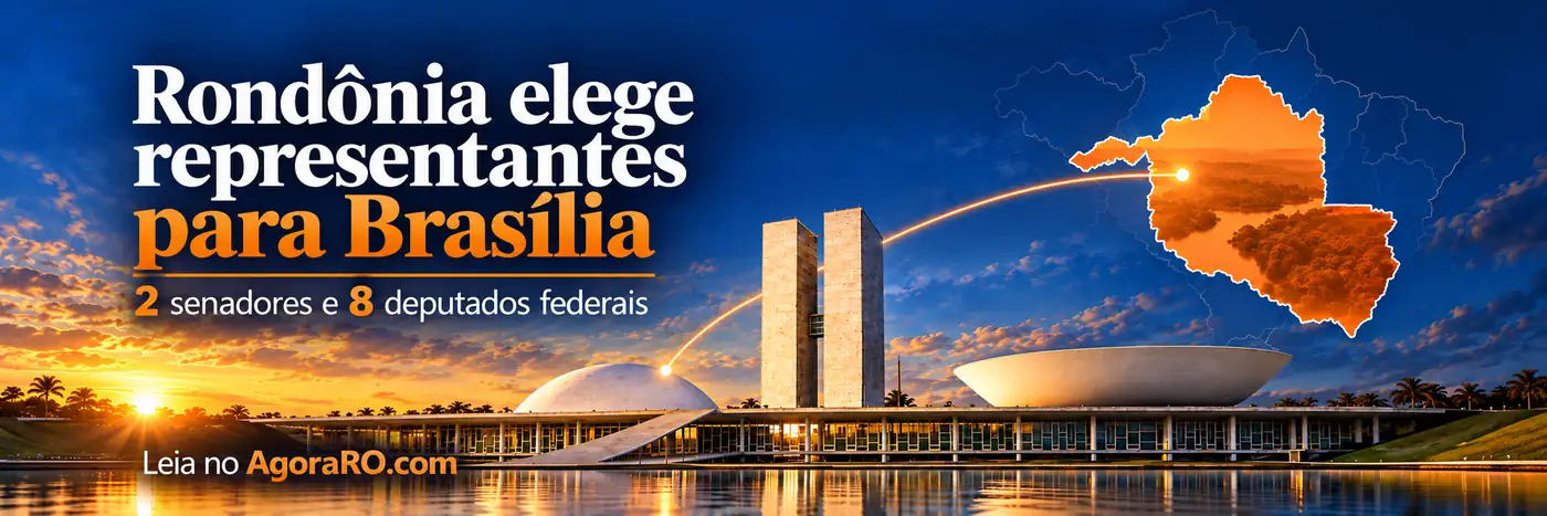 Rondônia elege dois senadores e oito deputados federais para o Congresso Nacional