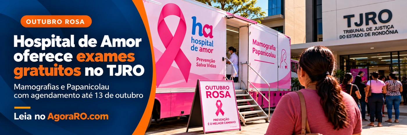 Exames gratuitos de mamografia e Papanicolau no TJRO em Porto Velho