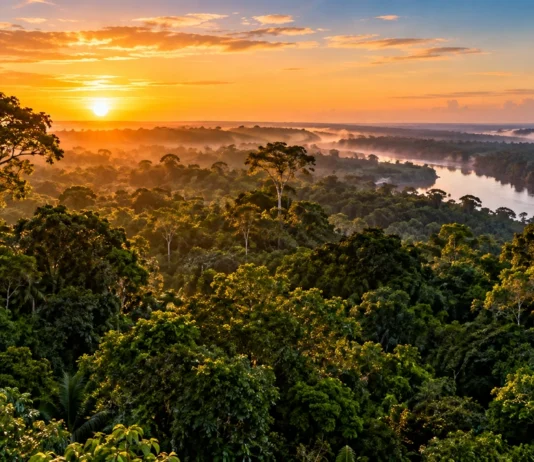 Flona do Bom Futuro entra em nova etapa de concessão; entenda o que muda em Rondônia Vista aérea de floresta amazônica relacionada à concessão da Flona do Bom Futuro em Rondônia