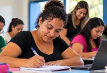 IFRO abre 180 vagas gratuitas para mães atípicas e cuidadoras em nove municípios de Rondônia Mulheres participam de formação presencial em sala de aula em Rondônia