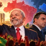 Lula é reeleito presidente; Flávio tem 69,61% dos votos em Rondônia Composição editorial com Lula e Flávio Bolsonaro sobre o segundo turno presidencial de 2026