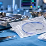 Anvisa restringe suturas e outros dispositivos da B. Braun; entenda os lotes Composição editorial ilustrativa sobre materiais cirúrgicos da B. Braun, com fios de sutura e instrumentos hospitalares genéricos; imagem gerada por IA.