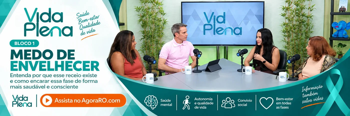 Faixa do bloco 1 do Vida Plena sobre medo de envelhecer e saúde emocional
