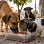 Merenda Pet prevê comedouros para cães e gatos em Porto Velho; locais ainda serão definidos Merenda Pet em Porto Velho prevê pontos de alimentação para cães e gatos em situação de rua