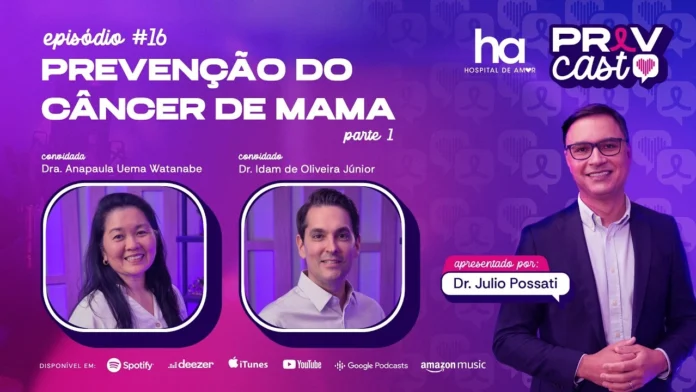 PrevCast 16 aborda prevenção do câncer de mama, mamografia e diagnóstico precoce