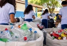 Alunos de Porto Velho arrecadam 46 mil recicláveis e nove estudantes são premiados Recicláveis em Porto Velho arrecadados por estudantes durante projeto de educação ambiental