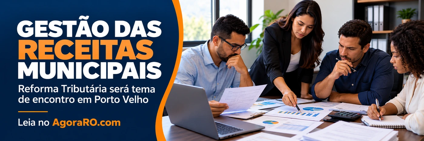Faixa do AgoraRO sobre gestão das receitas municipais e Reforma Tributária em Rondônia
