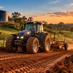 Buritis lista 53 pedidos rurais que aguardam atendimento Serviços rurais em Buritis representados por maquinário agrícola em área de produção