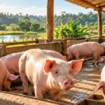 Idaron contabiliza 197,4 mil suínos e reforça vigilância em Rondônia Criação de suínos em propriedade rural ilustrativa representa a suinocultura em Rondônia e os cuidados de sanidade animal.
