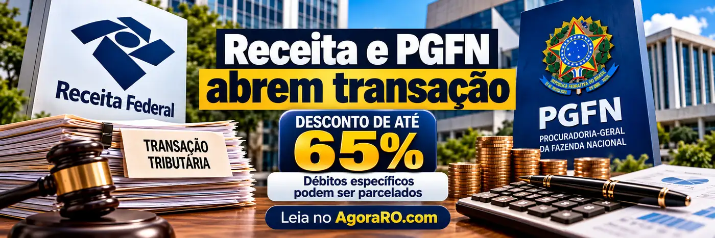 Transação Receita PGFN com desconto de até 65% para débitos específicos