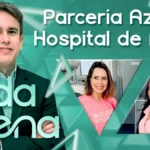 Vida Plena mostra parceria Azul e Hospital de Amor no cuidado a pacientes Parceria Azul e Hospital de Amor na capa do Vida Plena, com apresentador e duas participantes do episódio