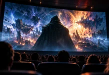 Vingadores: Doutor Destino estreia em dezembro; veja elenco e o que assistir antes Vingadores: Doutor Destino em imagem ilustrativa de sala de cinema com cena fantástica fictícia, sem representar cena oficial do filme.